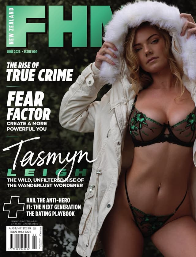 Tasmyn Leigh on the cover of FHM New Zealand, June 2026